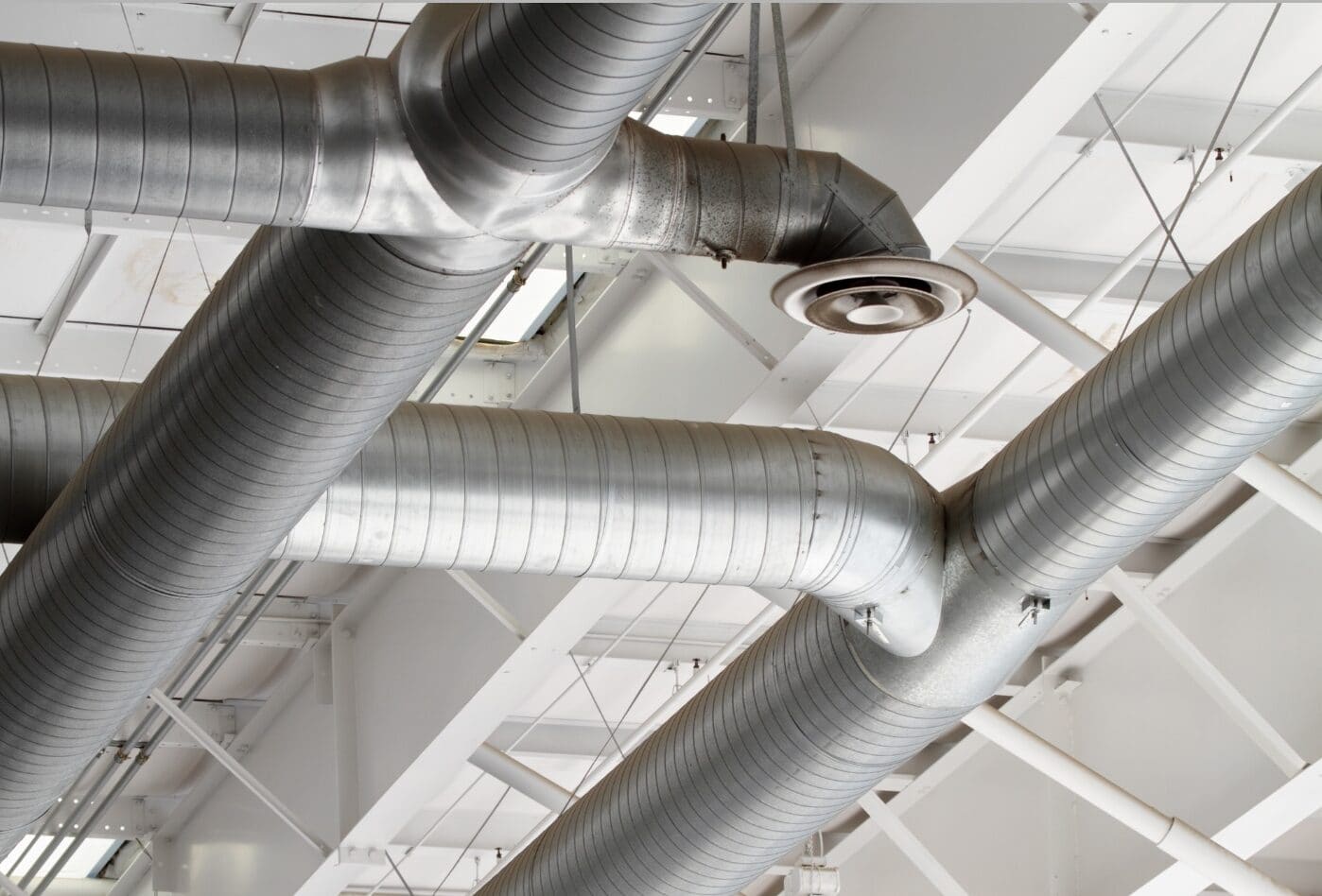 Ceiling showing air conditioning ducts - Future Climate Air Conditioning Servicing Hertfordshire