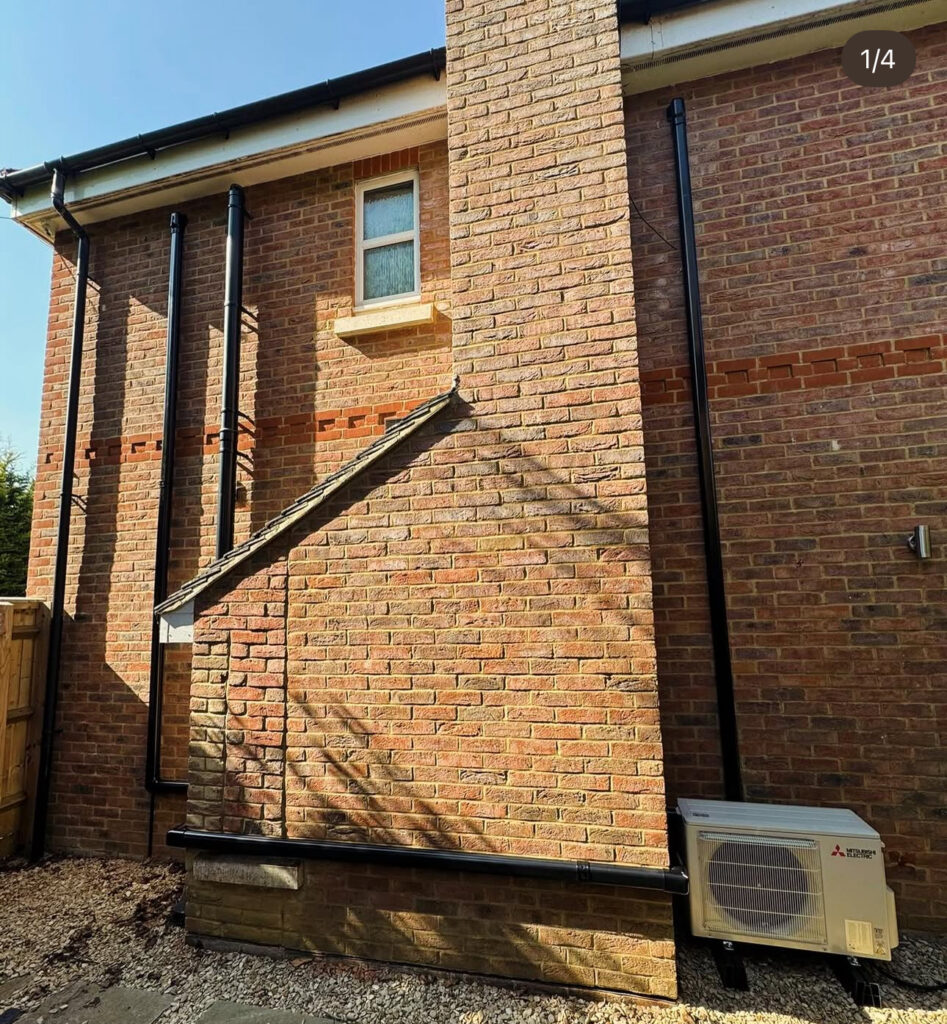 A Mitsubishi Air Conditioning unit was installed on the exterior of a property by Future Climate Ltd.